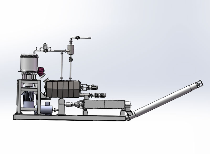 Digital control force chemical continuous regeneration equipment for waste rubber